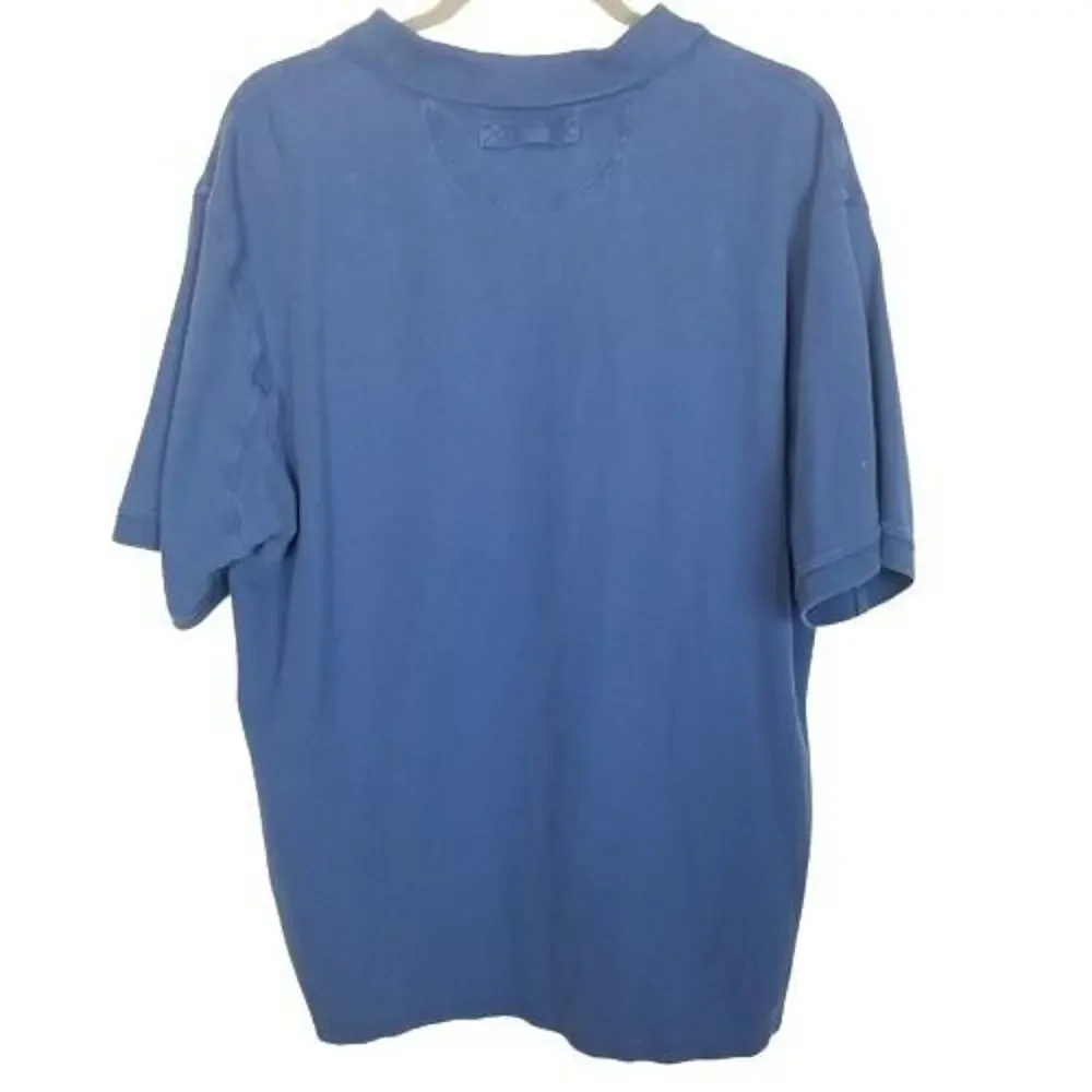 Duluth Trading Co Mens Polo Shirt Size XL Gorpcore Business Casual Cotton Blue